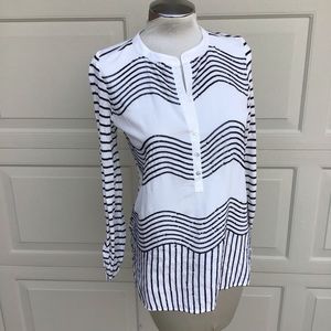 nwt TINY anthropologie tunic blouse top S (G3)